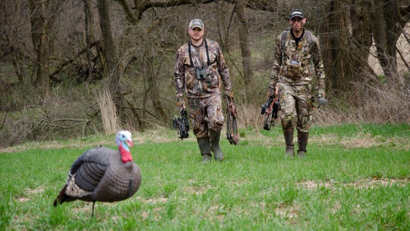 Turkey hunting with a friend or relative is a great way to stay motivated and try new tactics.
